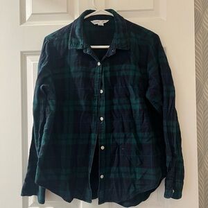 Old Navy Dark Green and Navy Classic Shirt